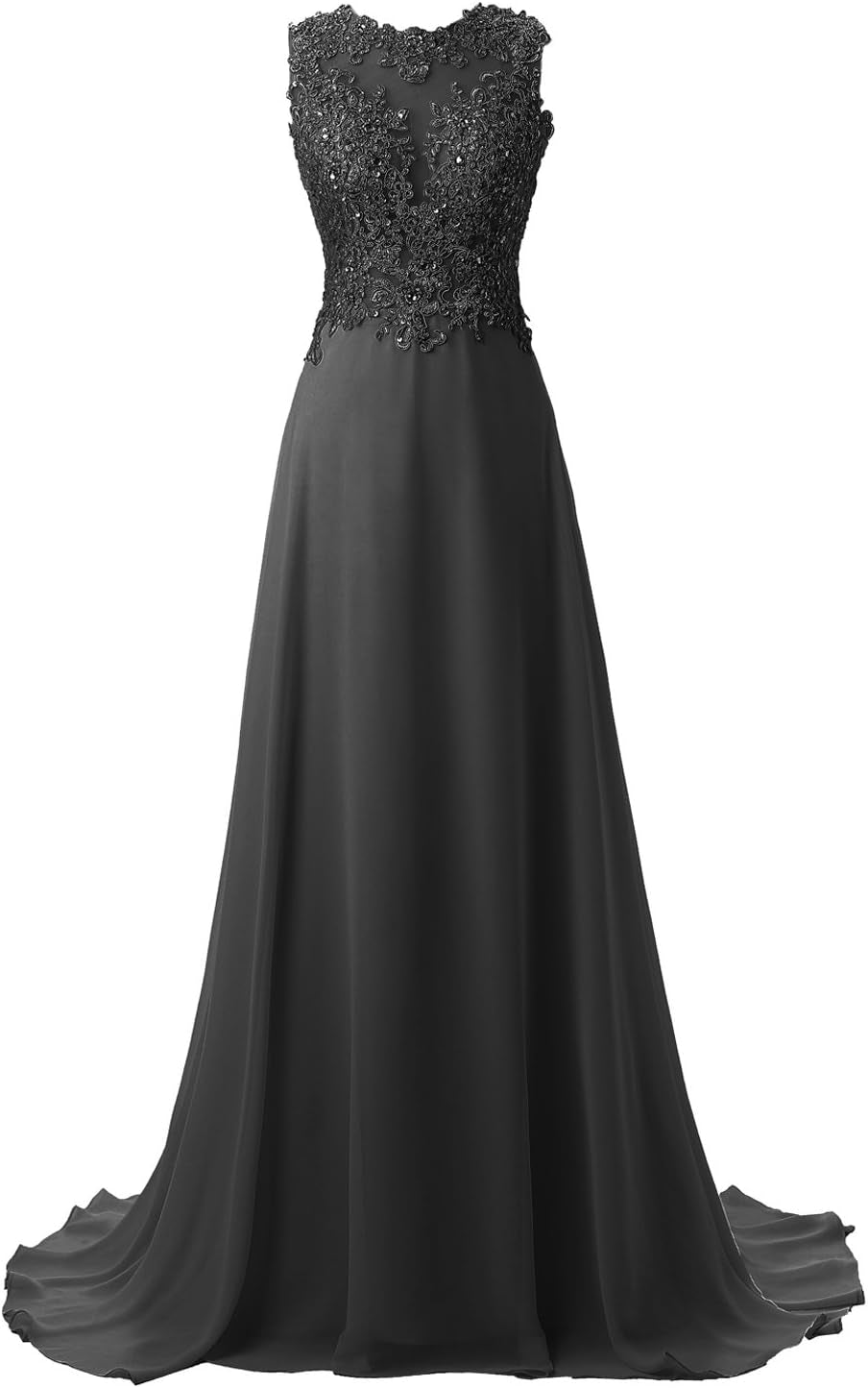 Lace Appliqued Prom Dresses 2020 Long Evening Gowns for Women Formal