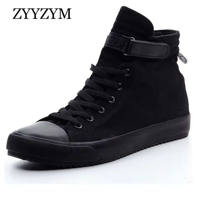 Men Canvas Shoes Fashion High Top Sneakers Spring Help Classic Unisex Style Breathable Man Casual Lovers Shoes
